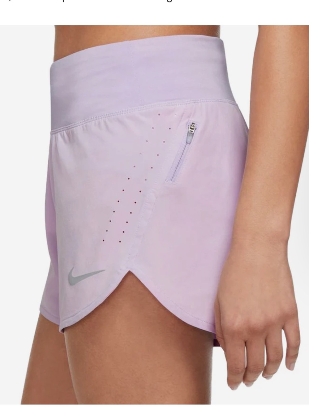 Nike Eclipse Women's Running Shorts in Lavender Lilac size Medium {1222}